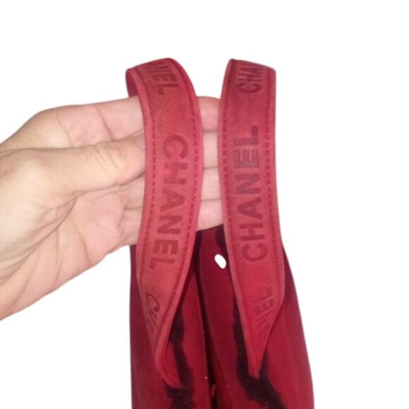 CHANEL Tote Bag Mouton Red CC| GUC - Picture 3 of 14